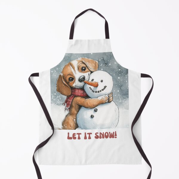 Item preview, Beagle dog playing with snowman let it snow designed and sold by M1234s.