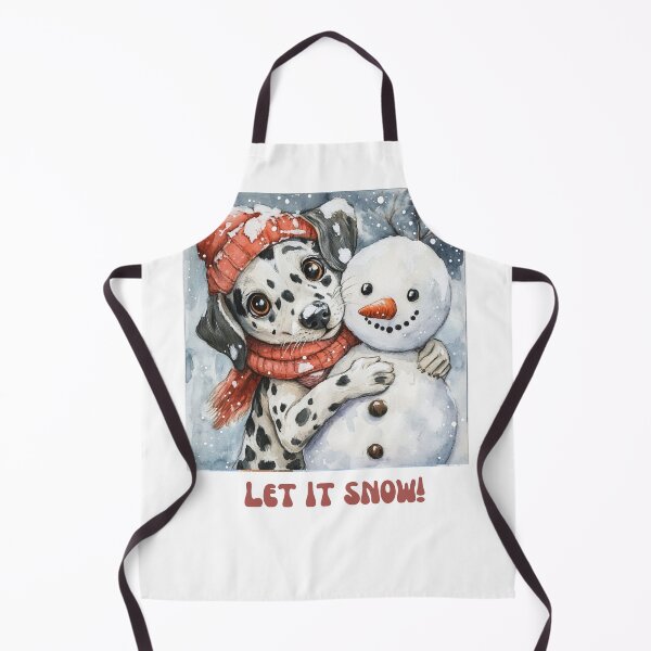 Item preview, Dalmatian dog playing with snowman let it snow designed and sold by M1234s.