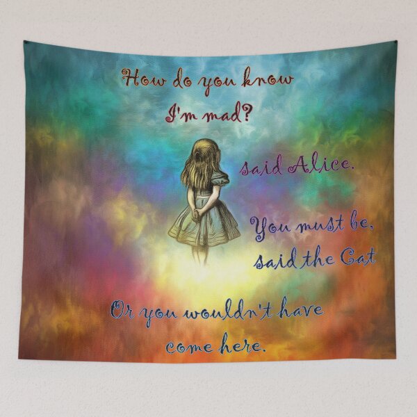 Item preview, Wonderland Time - Alice In Wonderland Quote designed and sold by maryedenoa.