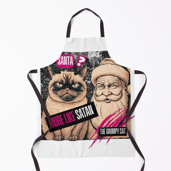 Item preview, Santa? More Like Satan. - Grumpy Cat | Sarcastic holiday outfit idea designed and sold by MaFleiva.