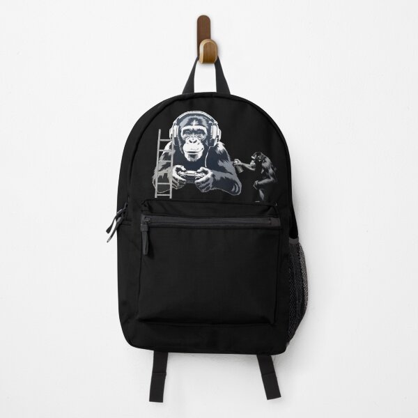 Item preview, GRAFFITI BANKSY STYLE - CHIMP PLAYING COMPUTER GAMES designed and sold by Danicus666.