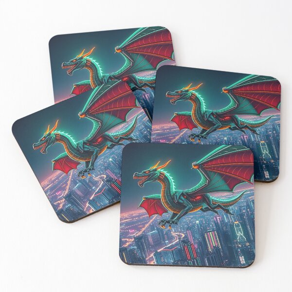 Item preview, Neon Horoscope Dragon designed and sold by ThranDesigns.