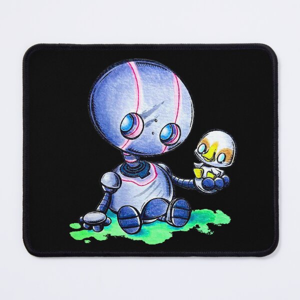 Item preview, the mother robot and baby duck designed and sold by diannamante.