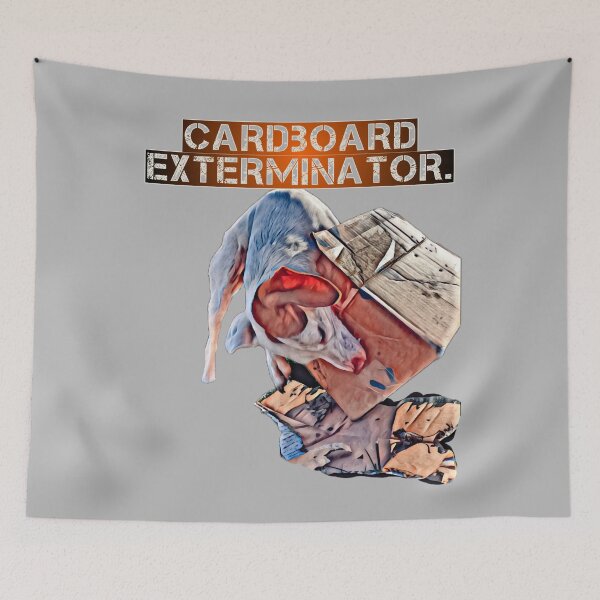 Item preview, Dog ripping cardboard designed and sold by YHWH Photography.