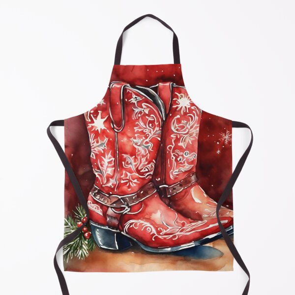 Item preview, Cowboy red boots, cowgirls, cowboys,country life, country music, watrecolor designed and sold by KolorellaS.