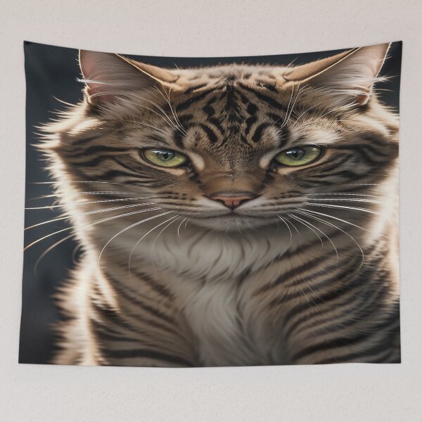 Item preview, striped cat designed and sold by dnd-and-stuff.