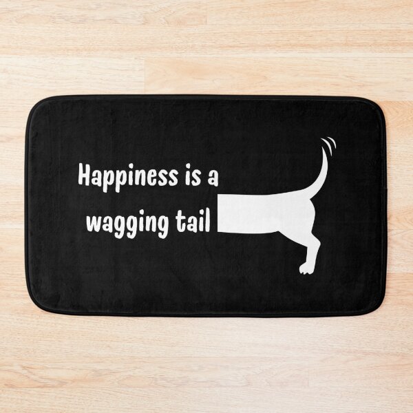 Item preview, Happiness is a Wagging Tail - white designed and sold by VasInd.