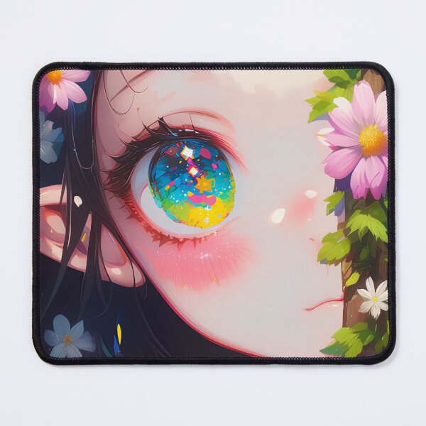 Item preview, Rainbow Flower Fantasy Elf Anime Girl designed and sold by bubblegoth.