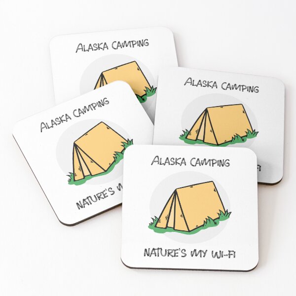 Item preview, Alaska camping. Nature's my Wi-Fi designed and sold by FirstTimeTees.