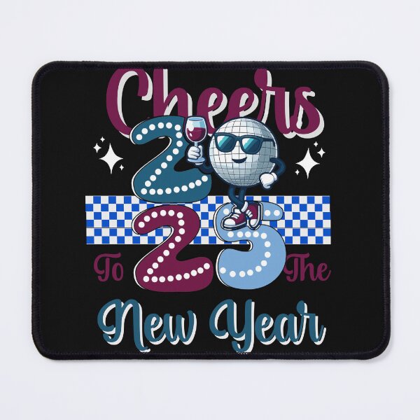 Item preview, Retro Cheers To The New Year 2025 designed and sold by AlienOccupation.