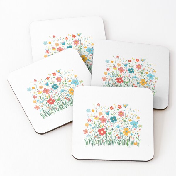 Item preview, Whimsical Meadow with Colorful Flowers designed and sold by Enea Kelo.