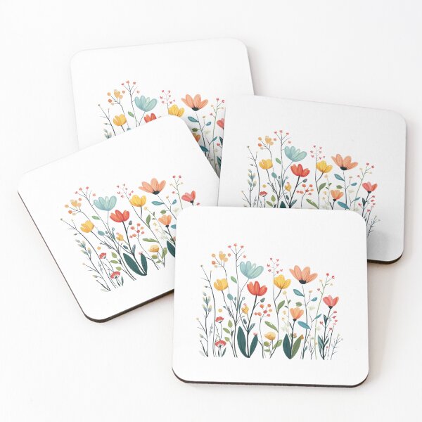 Item preview, Whimsical Meadow with Colorful Flowers designed and sold by Enea Kelo.
