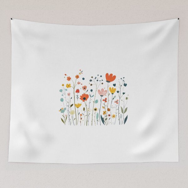 Item preview, Whimsical Meadow with Colorful Flowers designed and sold by Enea Kelo.