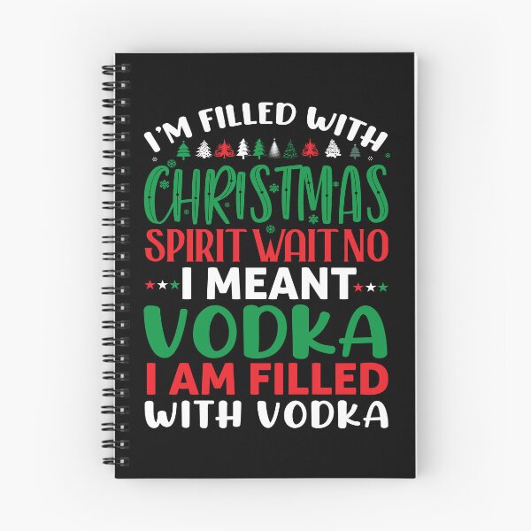 Item preview, full of christmas spirit vodka alcoholidays drinking xmas designed and sold by Alyn8.