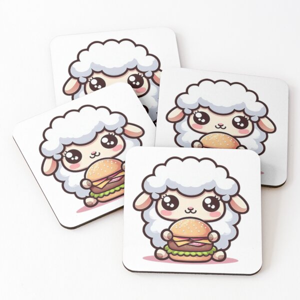 Item preview, sheep eating burger designed and sold by Eternalski.