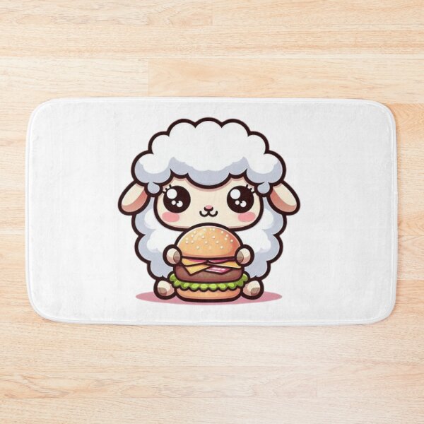 Item preview, sheep eating burger designed and sold by Eternalski.