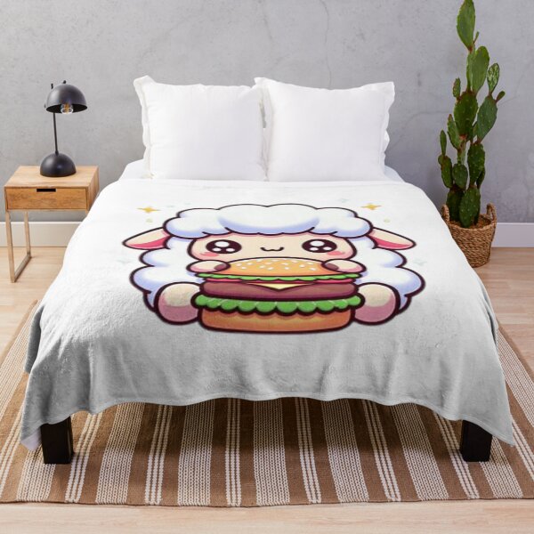 Item preview, sheep eating burger designed and sold by Eternalski.