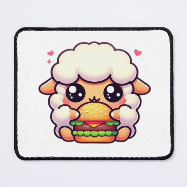 Item preview, sheep eating burger designed and sold by Eternalski.