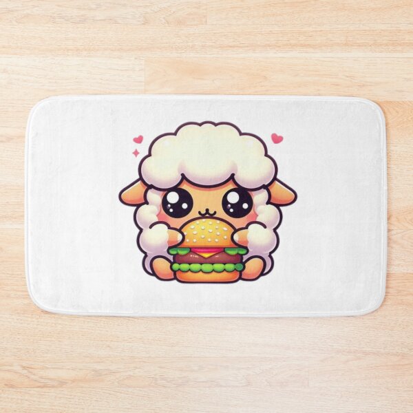 Item preview, sheep eating burger designed and sold by Eternalski.