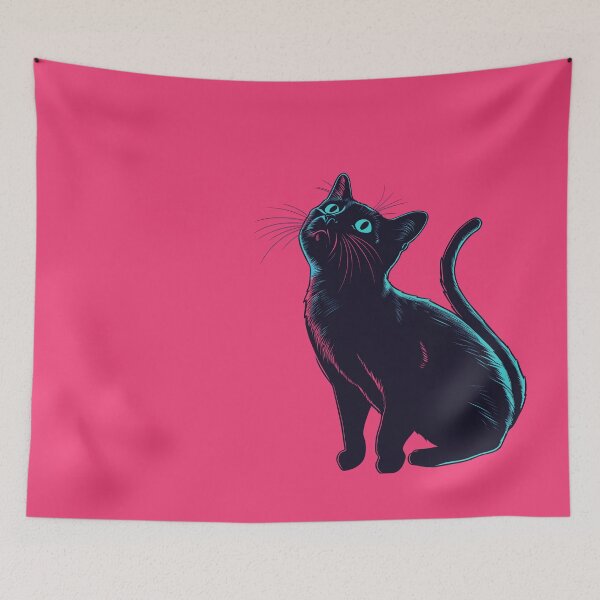 Item preview, Black Cat Silhouette Pop designed and sold by trendteezstore.