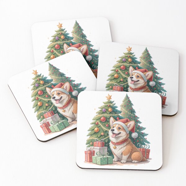 Item preview, Corgi Christmas Tree New Year designed and sold by iPrintPaws.