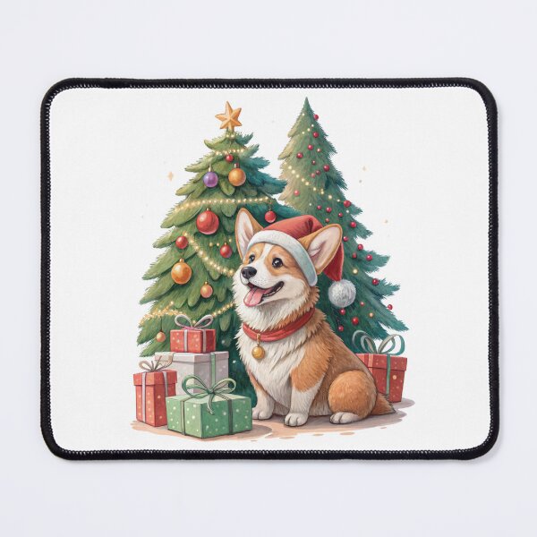 Item preview, Corgi Christmas Tree New Year designed and sold by iPrintPaws.