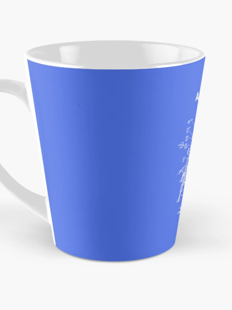 Thumbnail 3 of 4, Coffee Mug, Apollo Lunar Module | Blueprint | designed and sold by ComputeUnit.