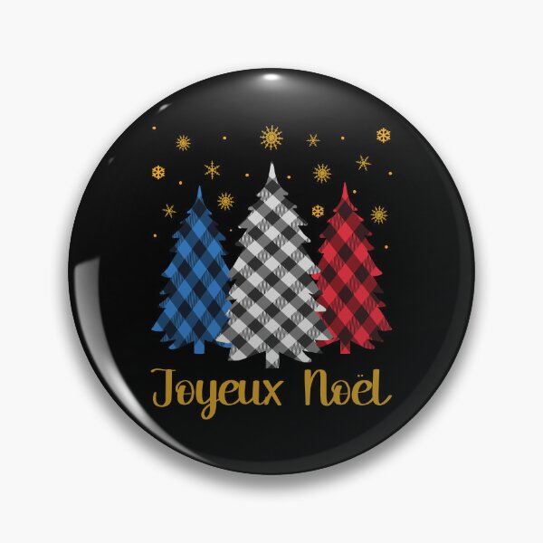 Item preview, Joyeux Noël French Merry Christmas Plaid Trees French Flag Colors Family Matching   designed and sold by Bad Kitty Designz.