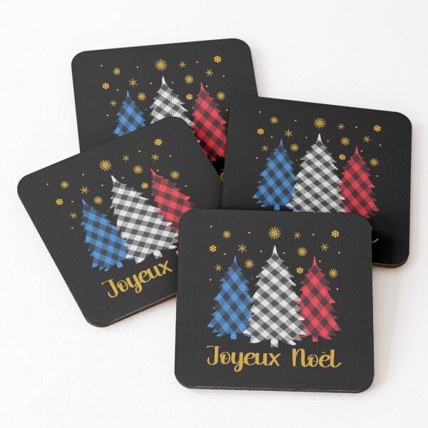 Item preview, Joyeux Noël French Merry Christmas Plaid Trees French Flag Colors Family Matching   designed and sold by Bad Kitty Designz.