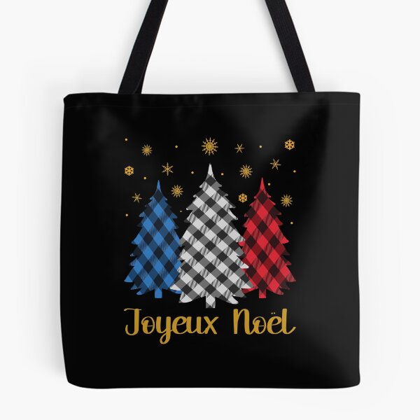 Item preview, Joyeux Noël French Merry Christmas Plaid Trees French Flag Colors Family Matching   designed and sold by Bad Kitty Designz.