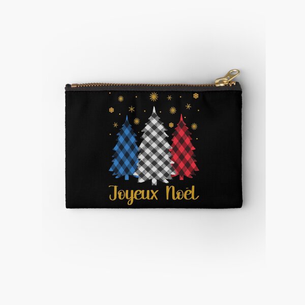 Item preview, Joyeux Noël French Merry Christmas Plaid Trees French Flag Colors Family Matching   designed and sold by Bad Kitty Designz.