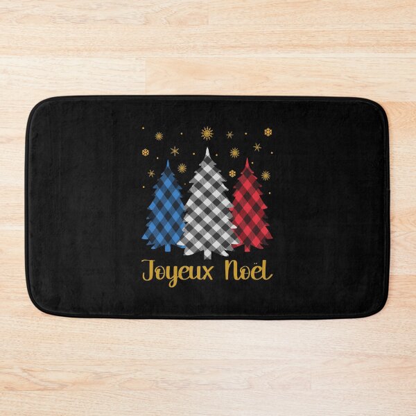 Item preview, Joyeux Noël French Merry Christmas Plaid Trees French Flag Colors Family Matching   designed and sold by Bad Kitty Designz.