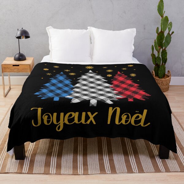 Item preview, Joyeux Noël French Merry Christmas Plaid Trees French Flag Colors Family Matching   designed and sold by Bad Kitty Designz.
