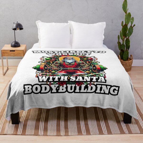 Item preview, Most Likely To Work Out With Santa Bodybuilding designed and sold by zingbing.