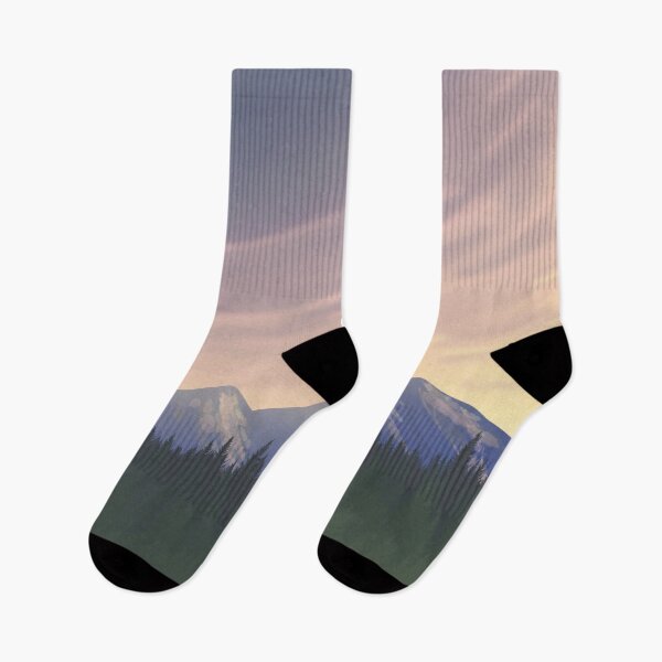 Item preview, Whimsy Sunset Mountainscape designed and sold by AmyJStickers.