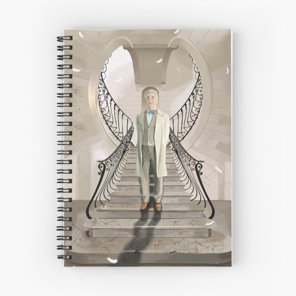 Item preview, bookshop angel on the stairs that look like wings designed and sold by Theoldgirl900.