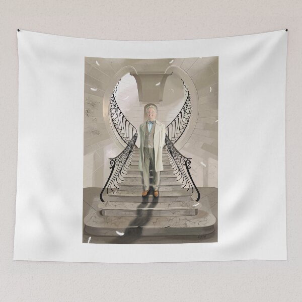 Item preview, bookshop angel on the stairs that look like wings designed and sold by Theoldgirl900.