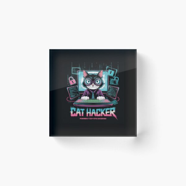 Item preview, Cat hacker designed and sold by Mateusz Majcherek.