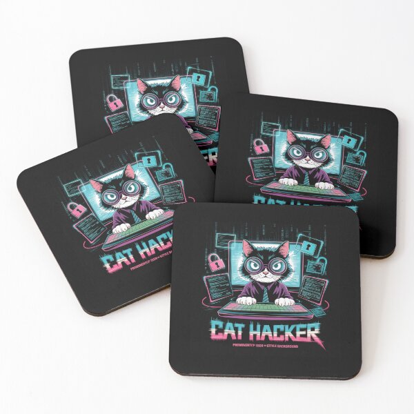 Item preview, Cat hacker designed and sold by Mateusz Majcherek.