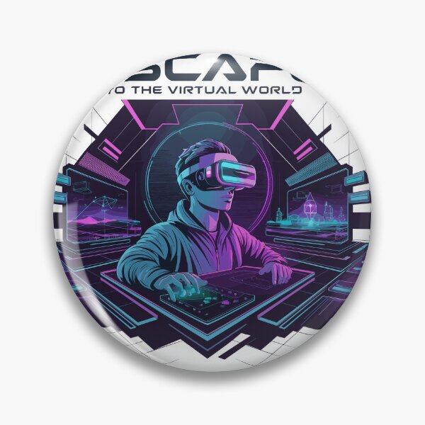 Item preview, Escape To The Virtual World-futuristic VR Design designed and sold by MrERNST.