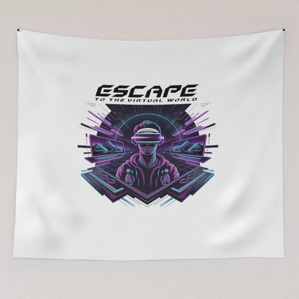 Item preview, Escape To The Virtual World-futuristic VR Design designed and sold by MrERNST.