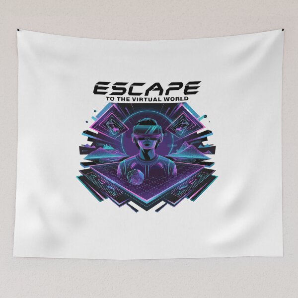 Item preview, Escape To The Virtual World-futuristic VR Design designed and sold by MrERNST.