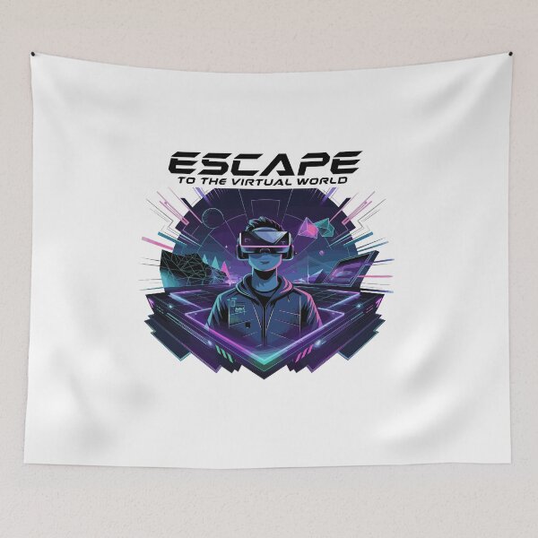 Item preview, Escape To The Virtual World-futuristic VR Design designed and sold by MrERNST.