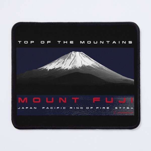 Item preview, mountain high peak Mount Fuji Fujiyama snow Japan Pacific white red blue sweatshirt blue edition designed and sold by UnnecessaryLuck.