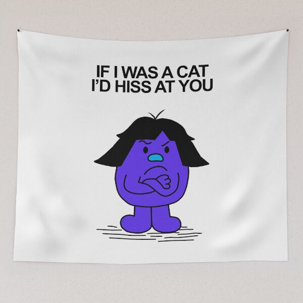 Item preview, Little Miss if I was a cat I'd hiss at you designed and sold by Scat the cat.
