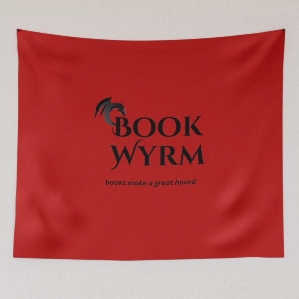 Artikelvorschau, Buch Wyrm - s/w entworfen und verkauft von Writerly Musings.