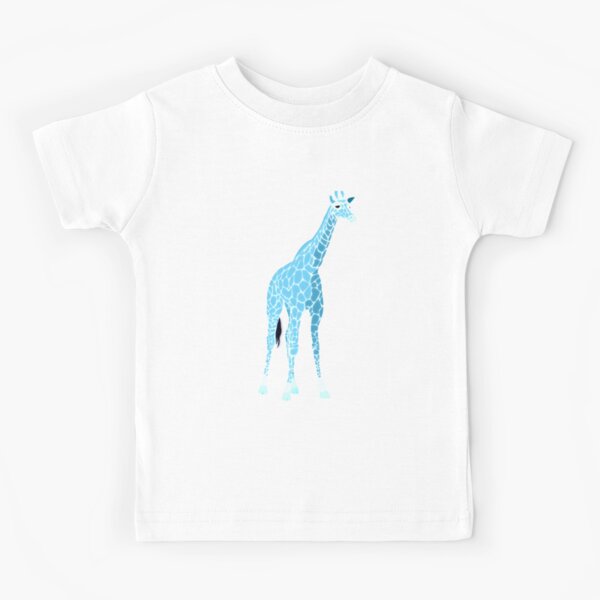 Epic Threads Kids T-Shirt Size 7 Blue Get on My Level Giraffe
