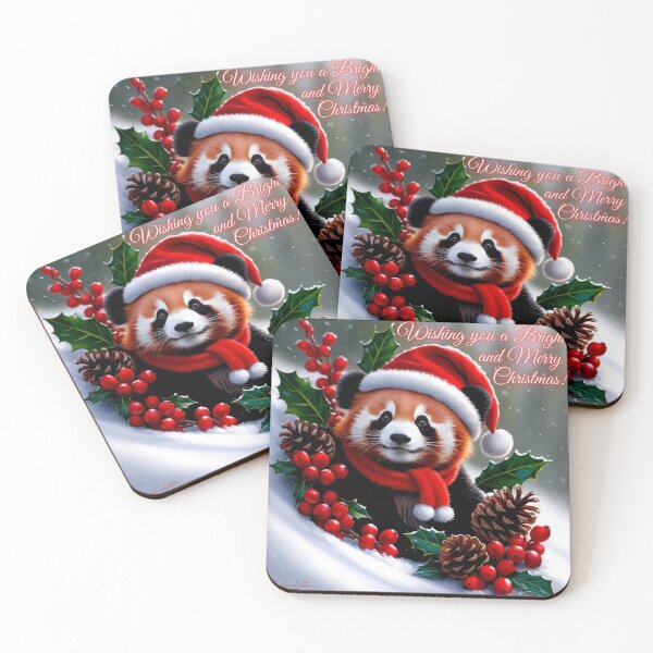 Item preview, Joyful Christmas Red Panda Spreading Holiday Cheer Everywhere designed and sold by IFLYBaby.