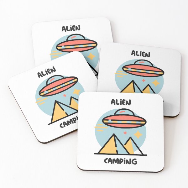 Item preview, Alien camping designed and sold by FirstTimeTees.