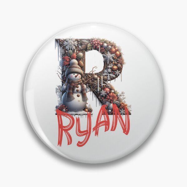 Item preview, Name Ryan. My name is Ryan. Christmas initial. designed and sold by MagelliShop.